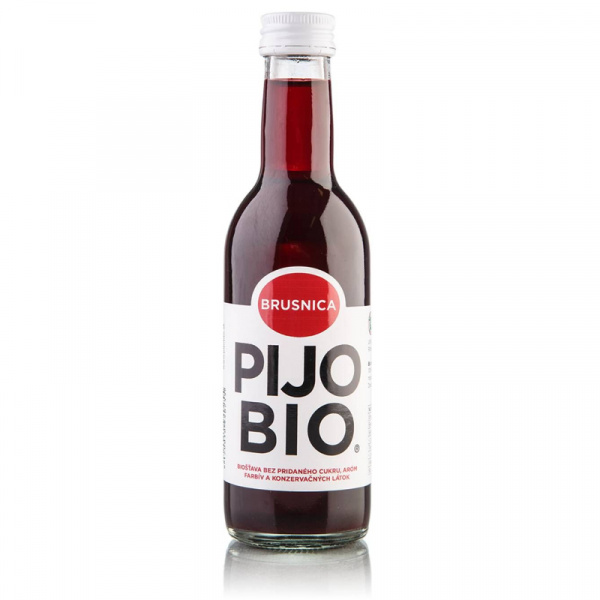 ŠŤAVA BIO 100% BRUSNICOVÁ 0.25l PIJO BIO ŠŤAVA BIO 100% BRUSNICOVÁ 0.25l PIJO BIO