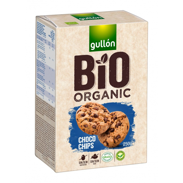 SUŠIENKY BIO S KÚSKAMI ČOKOLÁDY 250g GULLÓN SUŠIENKY BIO S KÚSKAMI ČOKOLÁDY 250g GULLÓN