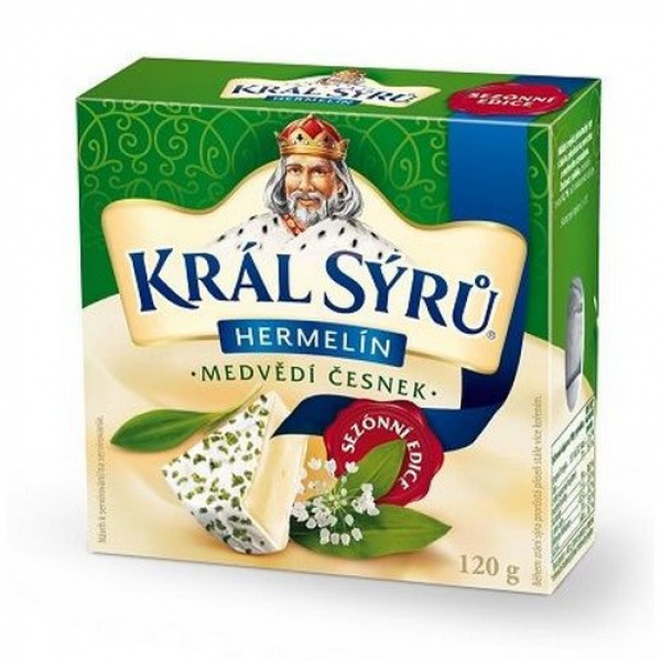 SYR HERMELÍN MEDVEDÍ CESNAK 120g KRÁL SÝRŮ SYR HERMELÍN MEDVEDÍ CESNAK 120g KRÁL SÝRŮ