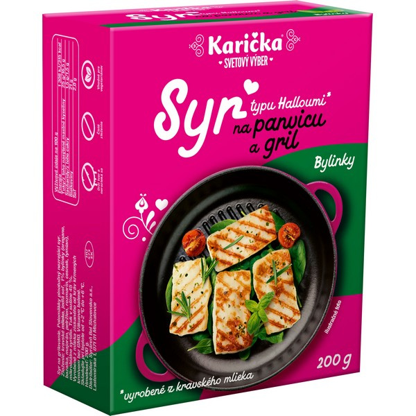 SYR KARIČKA NA PANVICU A GRIL TYPU HALLOUMI BYLINKY 2x100g SYR KARIČKA NA PANVICU A GRIL TYPU HALLOUMI BYLINKY 2x100g