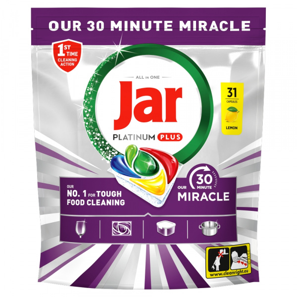 TABLETY DO UMÝVAČKY JAR PLATINUM PLUS MIRACLE 31ks