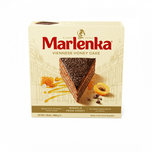 TORTA MARLENKA VIEDENSKÁ MEDOVÁ 800g TORTA MARLENKA VIEDENSKÁ MEDOVÁ 800g