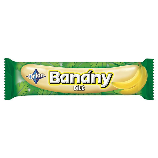 TYČINKA BANÁNY V BIELEJ ČOKOLÁDE 42g ORION 