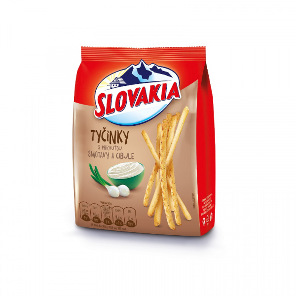 TYČINKY SO SMOTANOU A CIBUĽKOU 160g SLOVAKIA