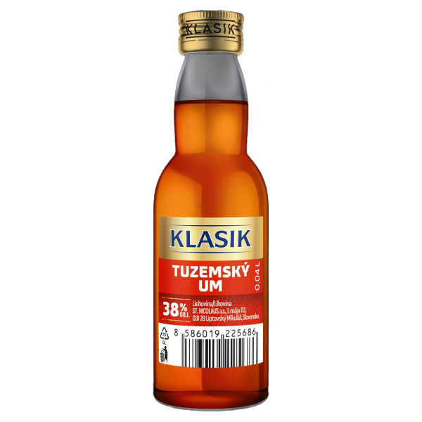 UM TUZEMSKÝ 38% 0.04l KLASIK NICOLAUS