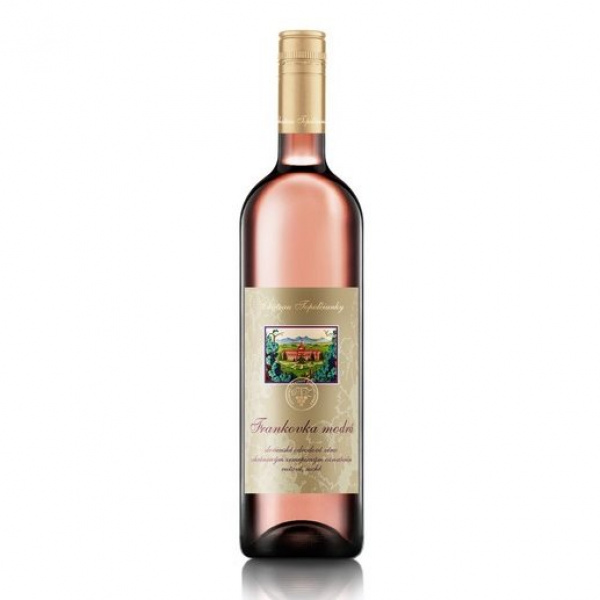 VÍNO FRANKOVKA MODRÁ ROSÉ 0.75l AKOSTNÉ RUŽOVÉ SUCHÉ TOPOĽČIANKY VÍNO FRANKOVKA MODRÁ ROSÉ 0.75l AKOSTNÉ RUŽOVÉ SUCHÉ TOPOĽČIANKY