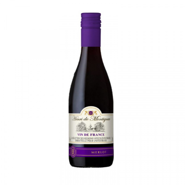 VÍNO HENRI DE MONTIGNAC MERLOT 0.25l ČERVENÉ