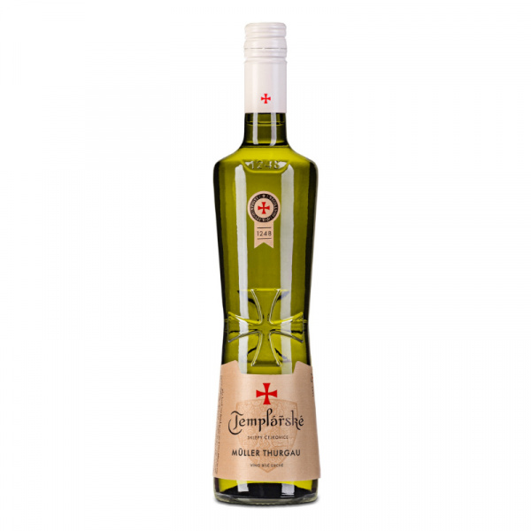 VÍNO MULLER THURGAU 0.75l AKOSTNÉ BIELE SUCHÉ TEMPL. SKLEPY /ELITE/