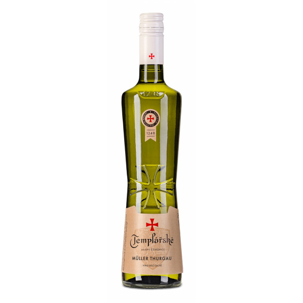 VÍNO MULLER THURGAU 0.75l AKOSTNÉ BIELE SUCHÉ TEMPL. SKLEPY /ELITE/