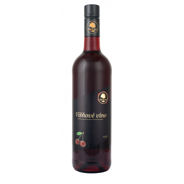 VÍNO OVOCNÉ VIŠŇOVÉ 0.75l POLOSLADKÉ NÁŠ SAD