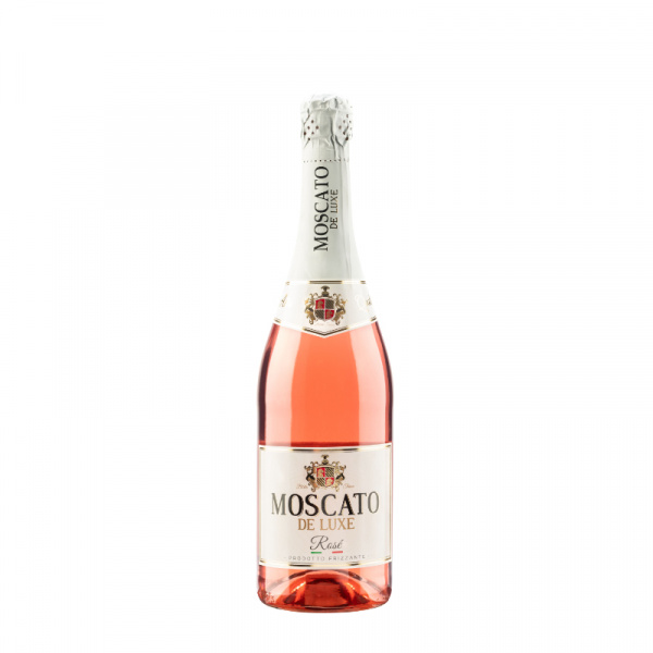 VÍNO ŠUMIVÉ MOSCATO DE LUXE RUŽOVÉ 0.75l