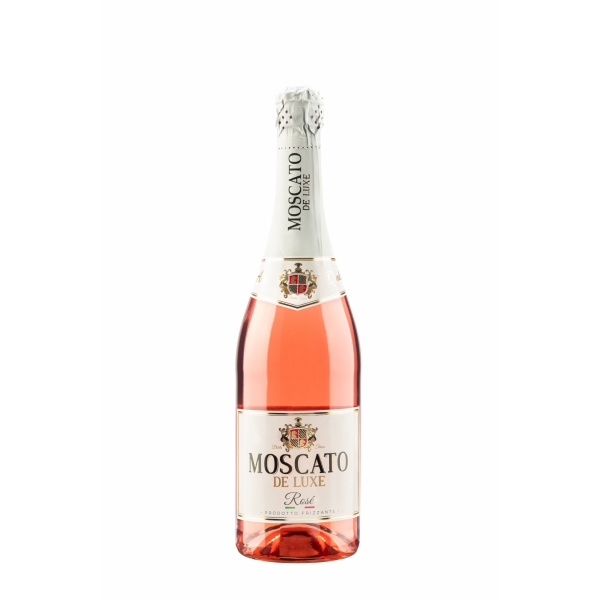 VÍNO ŠUMIVÉ MOSCATO DE LUXE RUŽOVÉ 0.75l