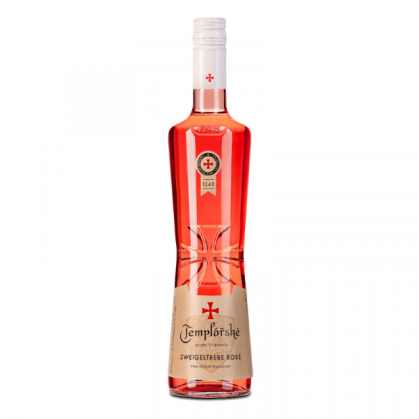 VÍNO ZWEIGELTREBE ROSÉ 0.75l AKOSTNÉ RUŽOVÉ SUCHÉ TEMPL. SKLEPY