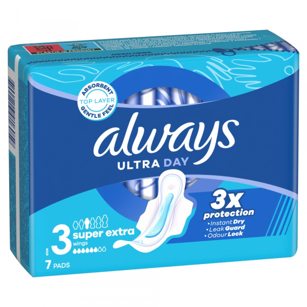 VLOŽKY ALWAYS ULTRA DAY SUPER EXTRA 7ks VLOŽKY ALWAYS ULTRA DAY SUPER EXTRA 7ks