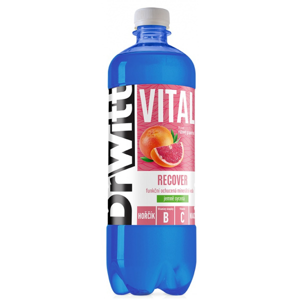 VODA DR WITT VITAL RECOVER RUŽOVÝ GRAPEFRUIT 0.75l PET VRATNÝ OBAL