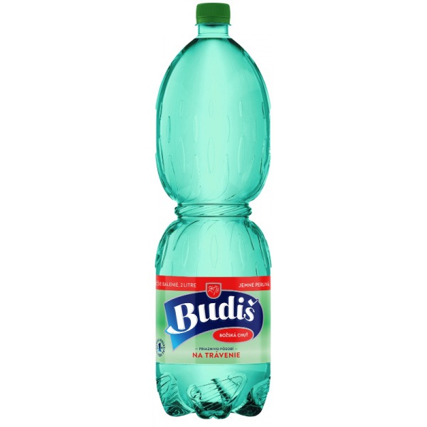 VODA MINERÁLNA BUDIŠ JEMNE PERLIVÁ 2l PET VRATNÝ OBAL