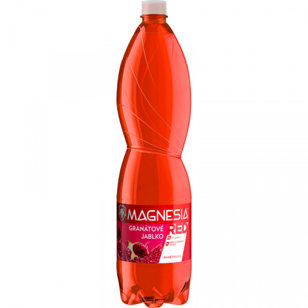 VODA MINERÁLNA MAGNESIA RED GRANÁTOVÉ JABLKO 1.5l PET VRATNÝ OBAL