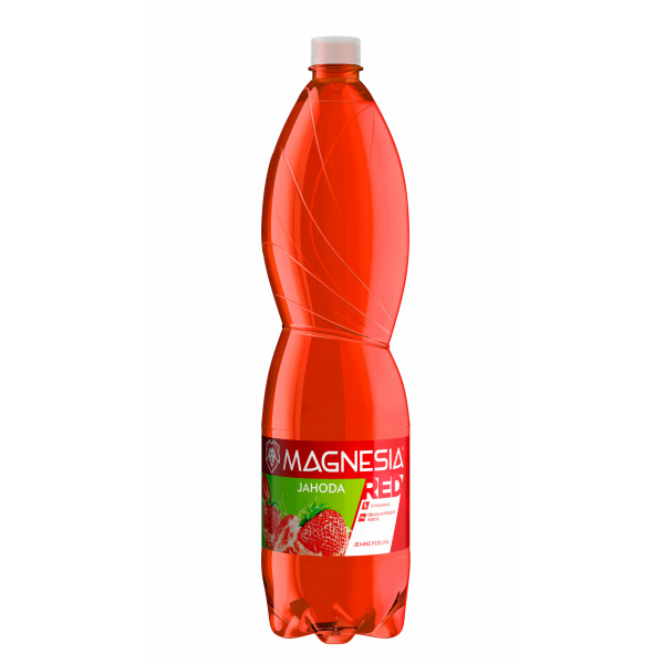 VODA MINERÁLNA MAGNESIA RED JAHODA 1.5l PET VRATNÝ OBAL