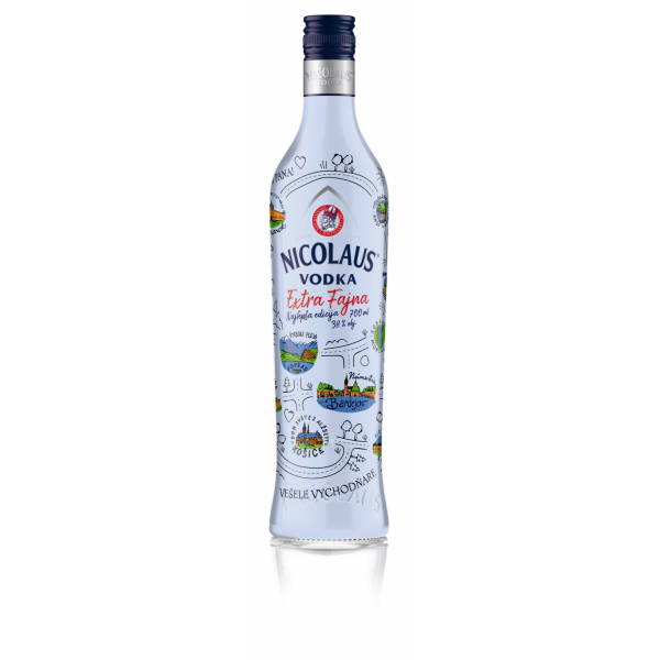 VODKA EXTRA FAJNA 38% 0.7l NICOLAUS