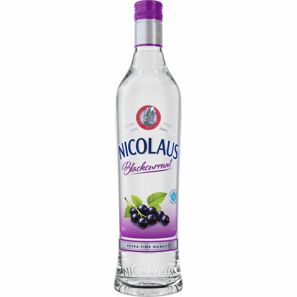 VODKA EXTRA FINE BLACKCURRANT 35% 0.7l NICOLAUS