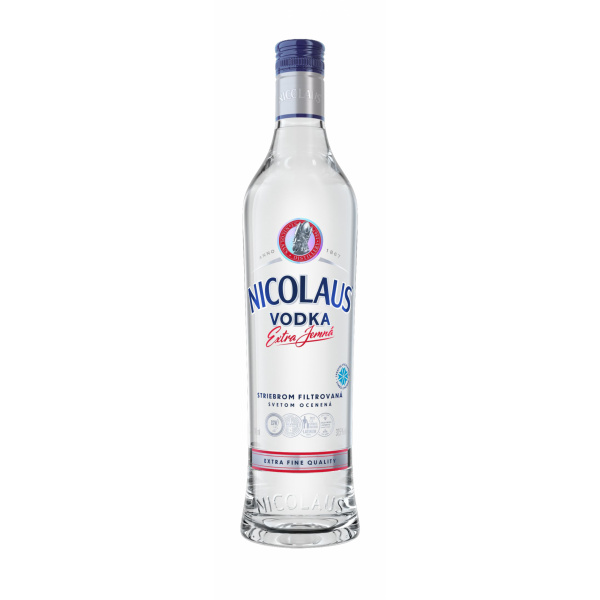 VODKA EXTRA JEMNÁ 37,5% 0.7l NICOLAUS