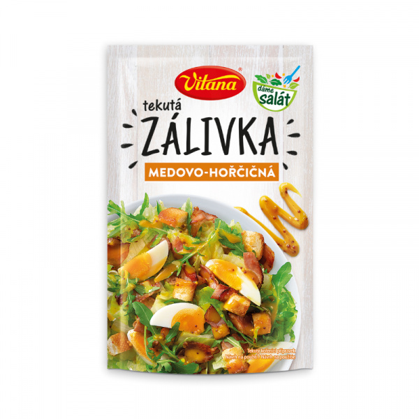ZÁLIEVKA TEKUTÁ MEDOVO-HORČICOVÁ ŠALÁTOVÁ 60g VITANA ZÁLIEVKA TEKUTÁ MEDOVO-HORČICOVÁ ŠALÁTOVÁ 60g VITANA