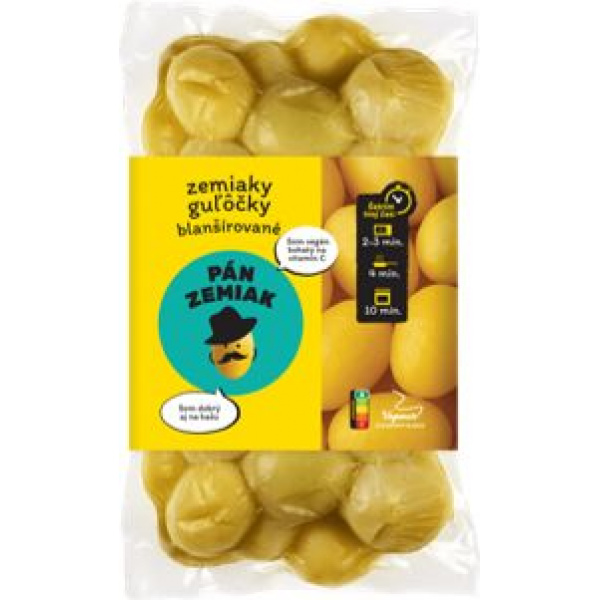 ZEMIAKY GUĽÔČKY BLANŠÍROVANÉ 450g PÁN ZEMIAK ZEMIAKY GUĽÔČKY BLANŠÍROVANÉ 450g PÁN ZEMIAK