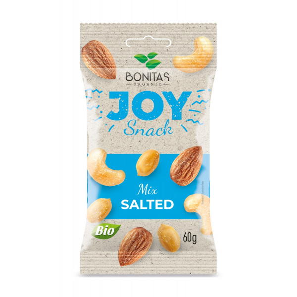 ZMES BIO ORECHOV MIX SALTED 60g JOY SNACKA BONITAS