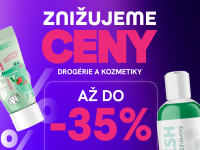 Znižujeme ceny drogérie a kozmetiky