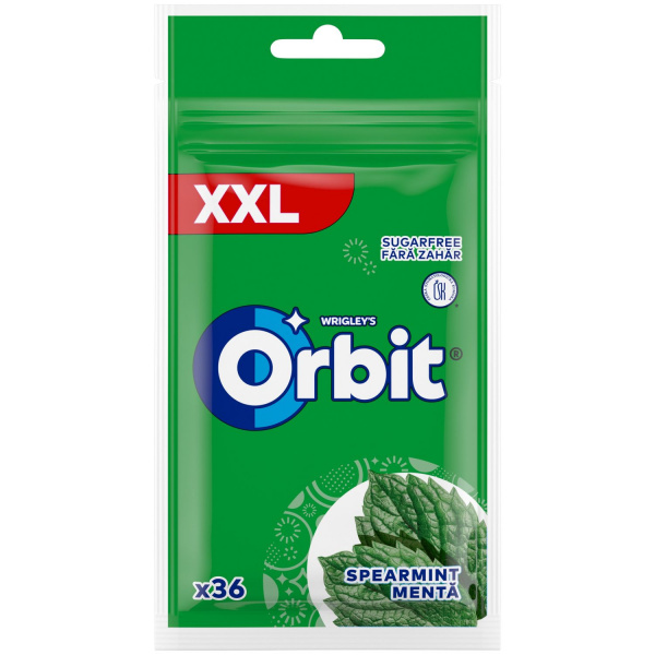 ŽUVAČKY ORBIT SPEARMINT 50g VRECKO DRAŽÉ ZELENÉ